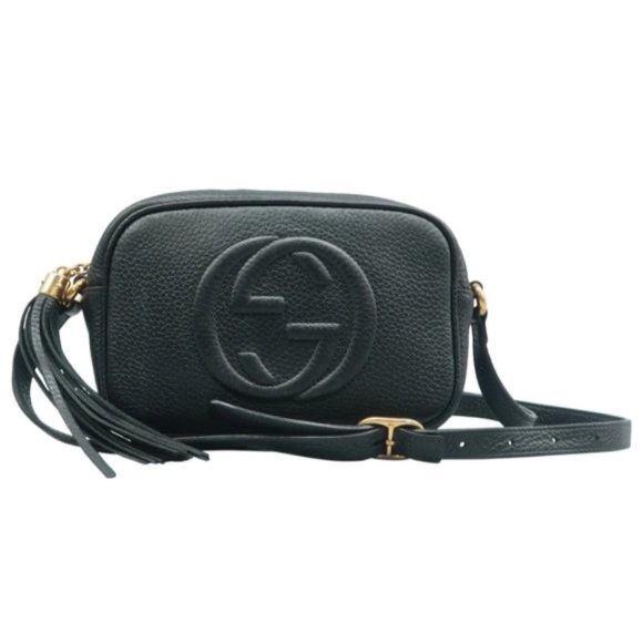 Gucci Handbags - 100% Authentic GUCCI SOHO Black Leather Disco Shoulder Bag